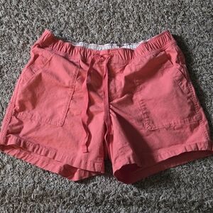 The North Face Ripstop Cotton Shorts Pink/Coral/Orange. Womens Size Medium